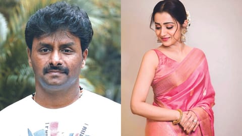 Director Gaurav Narayanan; Trisha Krishnan