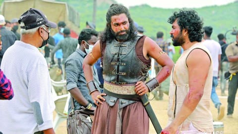 Vikram Prabhu with Mani Ratnam and Karthi