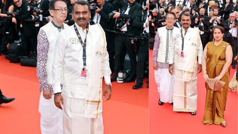MoS Murugan; Murugan alongside Guneet Monga
