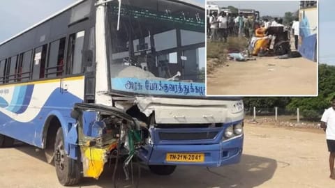 6, including 2 children, killed in auto-bus collision in Mahabalipuram