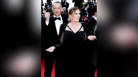Hollywood star Tom Hanks and his wife Rita Wilson