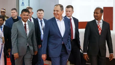 Russian Foreign Minister Sergey Lavrov reaches Goa to attend the Shanghai Cooperation Organisation's (SCO) foreign ministers' meeting.