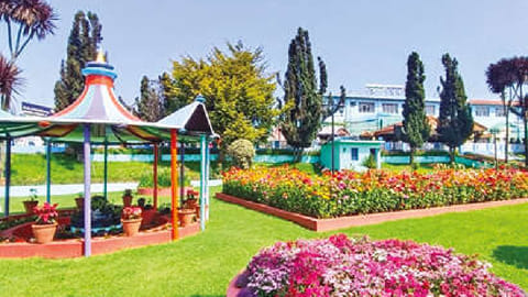 Garden at Udhagamandalam railway station
