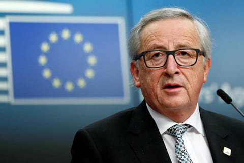 European Commission President Jean-Claude Juncker addresses a news conference
