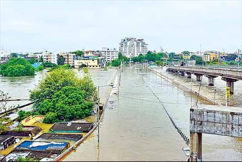 Massive inundation was seen during the 2015 floods in Chennai