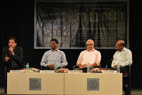 (from left) Vidyashankar Guru, Dr Vijayan, Ramani  Ramachandran and Ninan Thariyan at the event