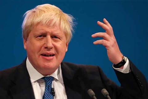 UK Foreign Secretary Boris Johnson