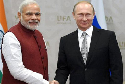 File photo of PM Narendra Modi with Russian President Vladimir Putin