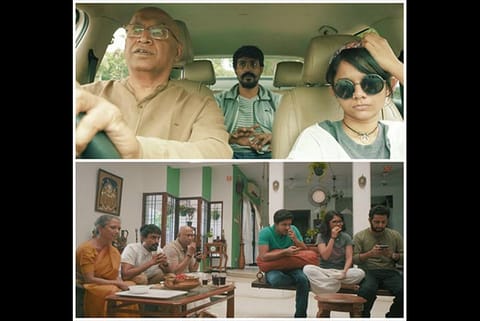 Stills from the Tamil web series America Mappillai