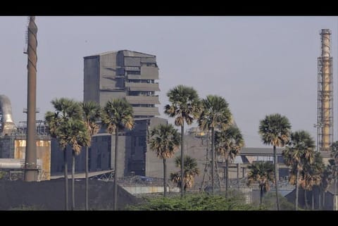 A view of the Sterlite Industries' plant in Tuticorin, Tamil Nadu