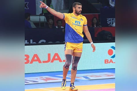 Tamil Thalaivas captain Ajay Thakur