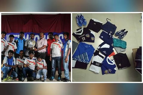 State?s Cerebral Palsy (CP) team receiving their gear