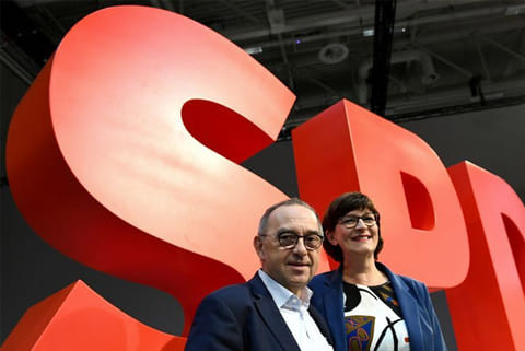 Germany's SPD slip in polls after choosing new leftist leaders