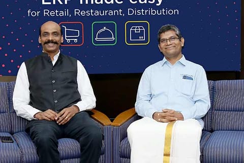 Kumar Rajagopalan, CEO, Retailers Association of India And Kumar Vembu, CEO and Founder of GoFrugal