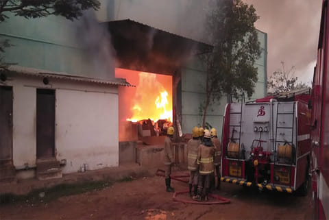 Fire at Red Hills on Monday