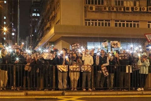 Hong Kong police say suspect fired shot during protest-related arrest