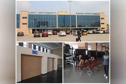 Madhavaram bus terminus has provisions to accommodate shops and other facilities