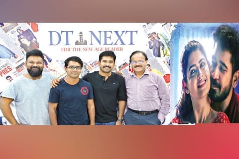 (L to R) Simon K King, Andrew Louis, Vijay Antony and G Dhananjayan