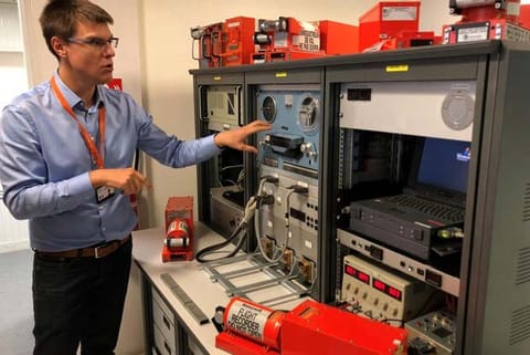Photo of machines used to listen to tapes that are recovered from black boxes (Source: France's BEA)