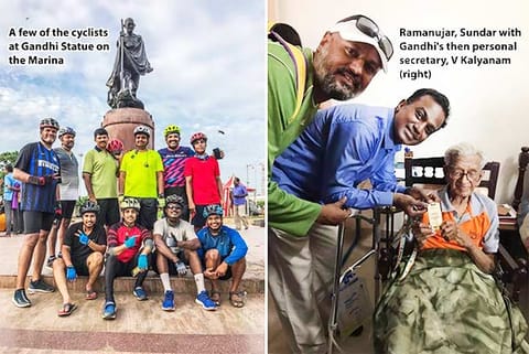 Citizens pedal to commemorate Gandhi’s ideals