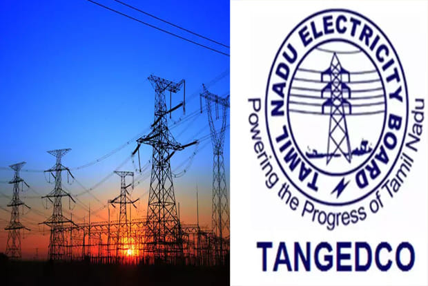 Power transmission lines representing Tamil Nadu electricity sector fiscal burden