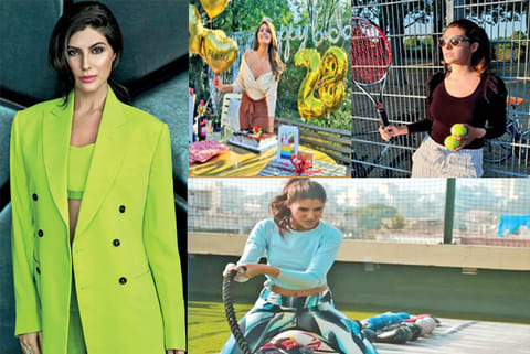 Elnaaz celebrated her birthday; Elnaaz started learning tennis; Virtual workout sessions