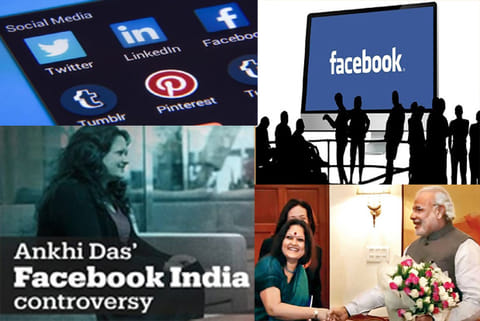 Facebook executive Ankhi Das with Narendra Modi
