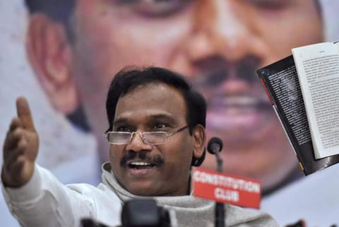 Former telecom minister A Raja