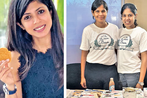 Food blogger Aditi Mammen Gupta (L), Ambika Lokesh and Priya Rathnakumar - Founders, The Lean Bean