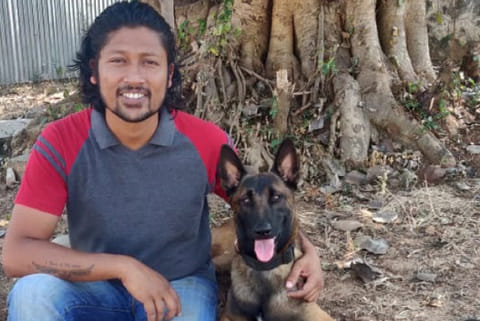 G Vidyaprasanna (36), Dog trainer