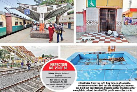 Commuter inconvenience: With all facilities on spot at Minjur, rail commuters demand RPF security