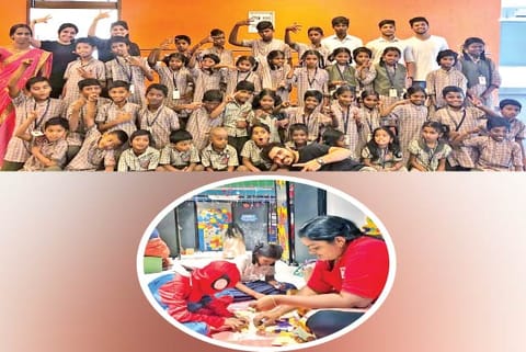 Students taking part in activities during the previous edition of the initiative