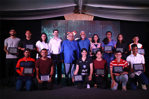 Officials and national champions at ISA?s 20th anniversary celebration