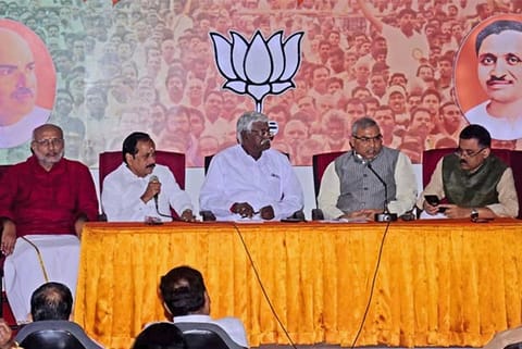 Senior BJP leaders from Delhi and state