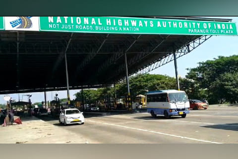 After the damage, toll fare is not being collected from the motorists for the second day
