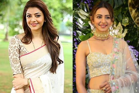 Kajal Aggarwal and Rakul Preet Singh