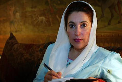 File photo of Benazir Bhutto.