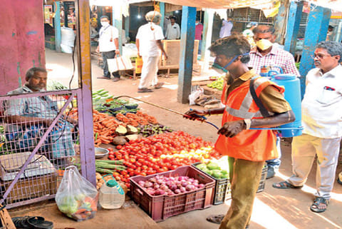 Nethaji market shops shifted to TTD school grounds to tackle virus spread