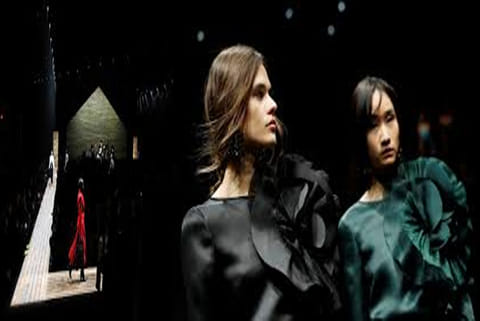 FILE PHOTO: Models present creations from the Emporio Armani Autumn/Winter 2020 collection