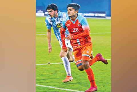 Chennai City FC forward Syed Suhail Pasha