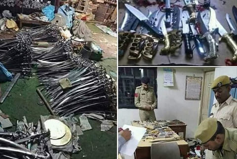 Arms stockpile pics from riots ‘debunked’