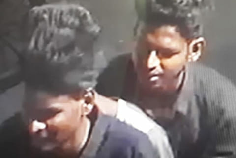 CCTV footage of the snatchers
