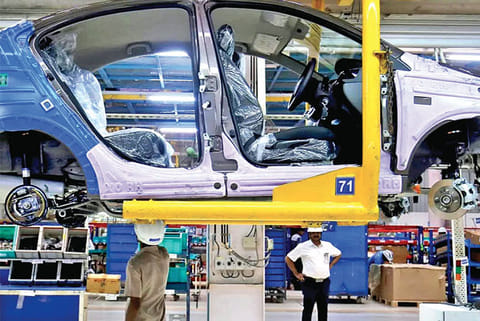 Brakes on automobile production
