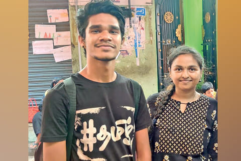 Drums Mani and Roja Adithya