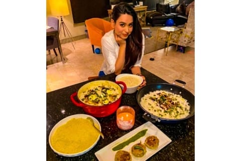 Soundarya Sharma prepares Eid delicacies in Los Angeles