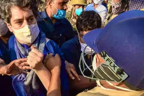 Noida Police apologises for Priyanka Gandhi's manhandling, orders probe