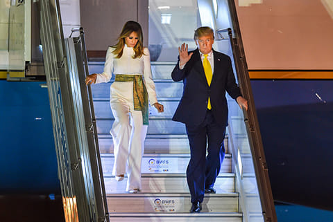 First lady: Son Barron was positive for COVID, now negative