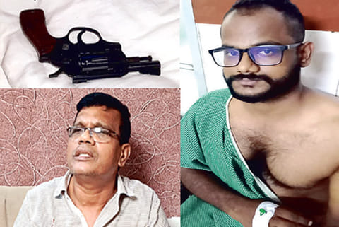 Revolver used by the accused; Syed Ibrahim Shah and Ansarudhin