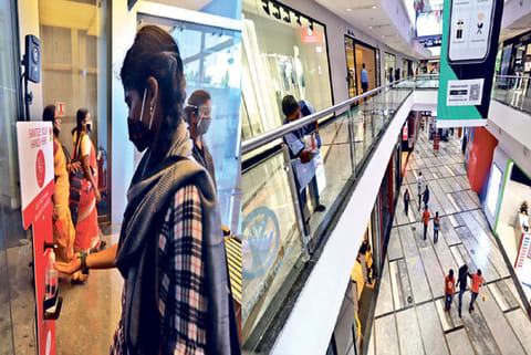 Visitors who thronged the city malls on Saturday, the first weekend after their reopening