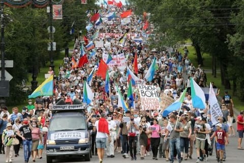 Russian police detain history professor after protest
